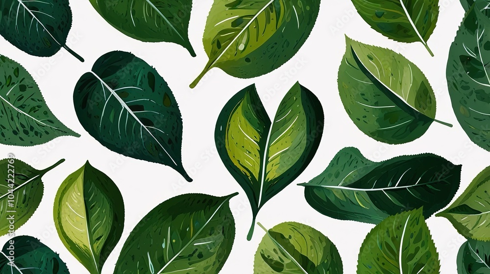 Abstract oil painting pattern in a small leave Abstract oil painting pattern in a small leave