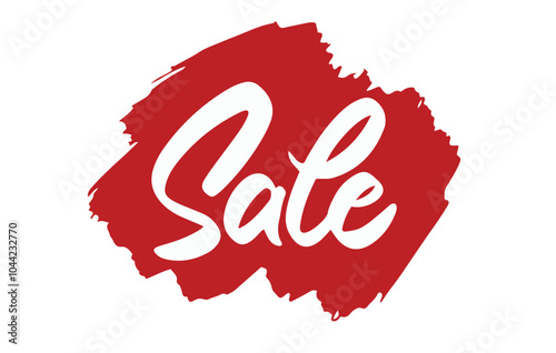 Sale Artistic Painted Lettering. Handwritten Script Font Vector. Calligraphy-Inspired Design. Elegant Bold Lettering. Retail Promotion. Store Signage. Digital Illustration.