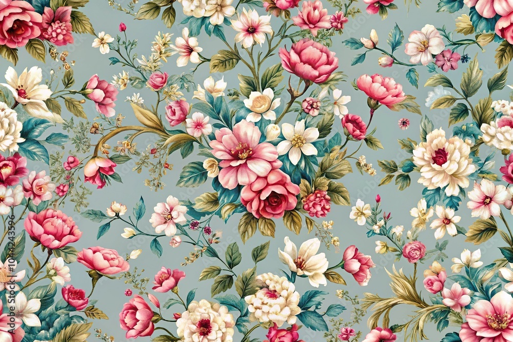 Seamless floral tapestry pattern Seamless floral tapestry pattern