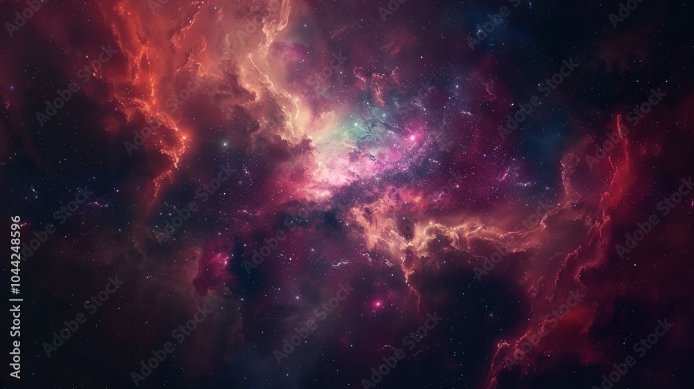 A Cosmic Nebula with Swirling Clouds of Gas and Dust A Cosmic Nebula with Swirling Clouds of Gas and Dust