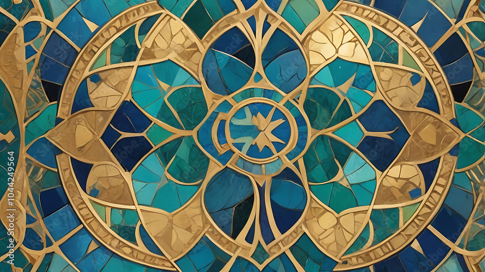 Regal Byzantine Mosaic Abstract Regal Byzantine Mosaic Abstract