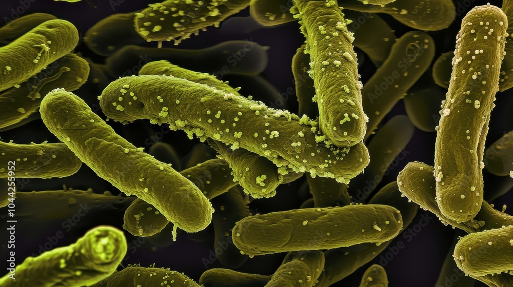 Fototapeta premium Magnified Clusters of Bacteria