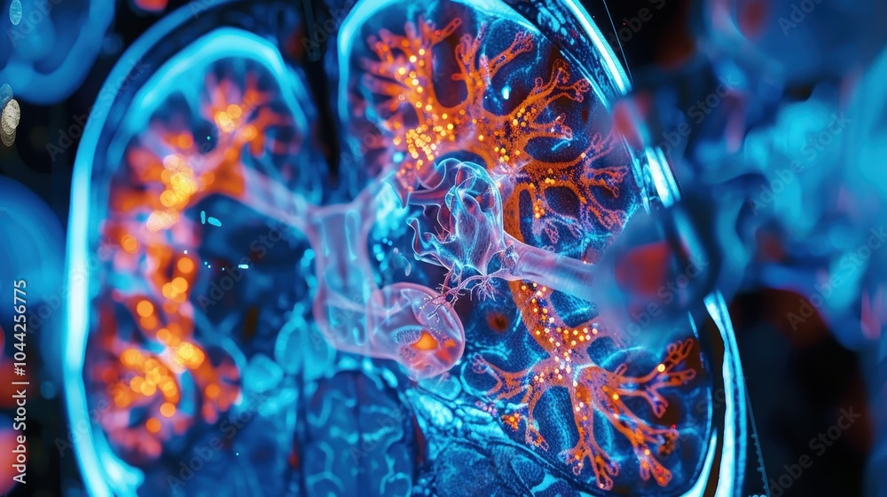 Obraz premium Metabolic Activity Visualization in Body PET Scan
