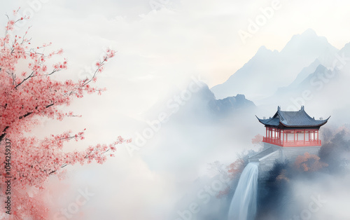 Traditional artistic background of China elements