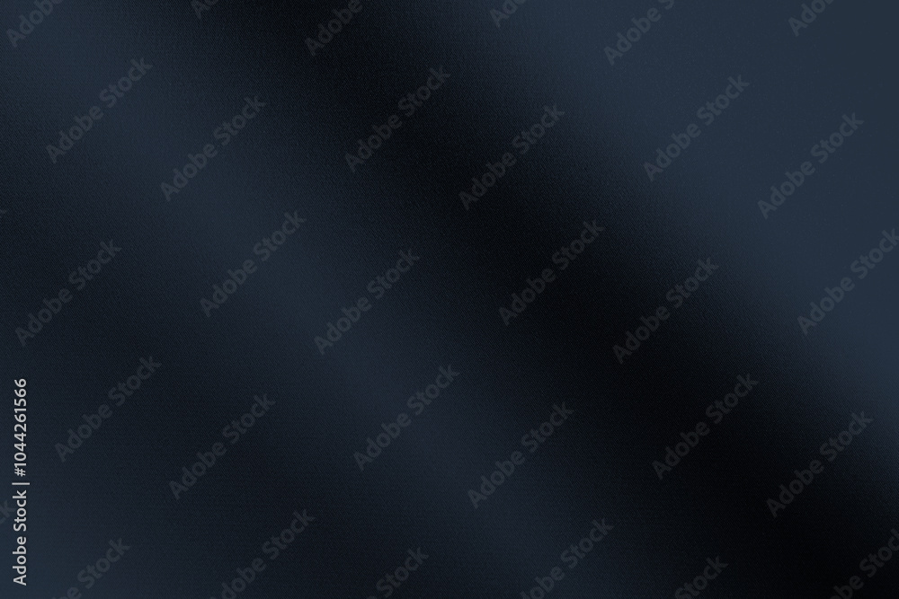 Black dark gray blue abstract elegant background. Drapery. Curtain. Fabric material. Soft folds. Wave stripe line. Gradient. Empty space. Design. Template