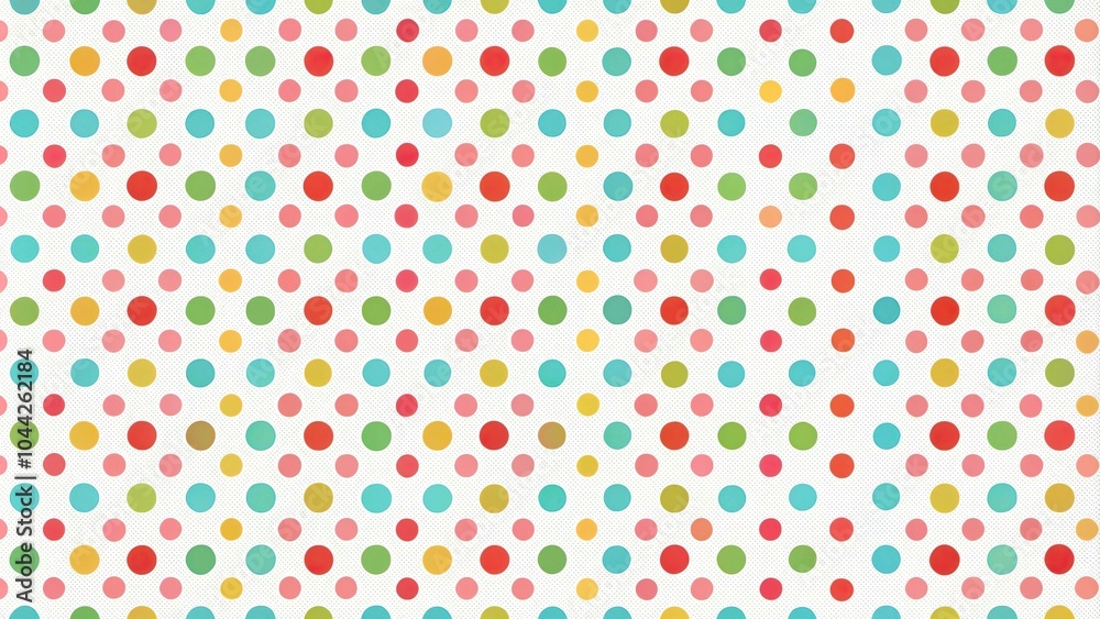 Seamless polka dot pattern on white background Seamless polka dot pattern on white background