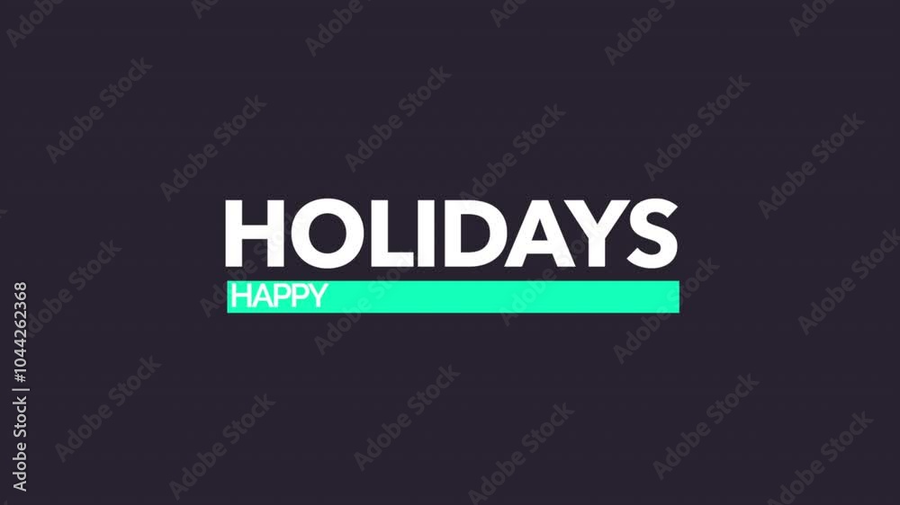 A festive holiday event logo, featuring Happy Holidays Day in green and white against a black backdrop. Celebrate the joyous season! A festive holiday event logo, featuring Happy Holidays Day in green and white against a black backdrop. Celebrate the joyous season!