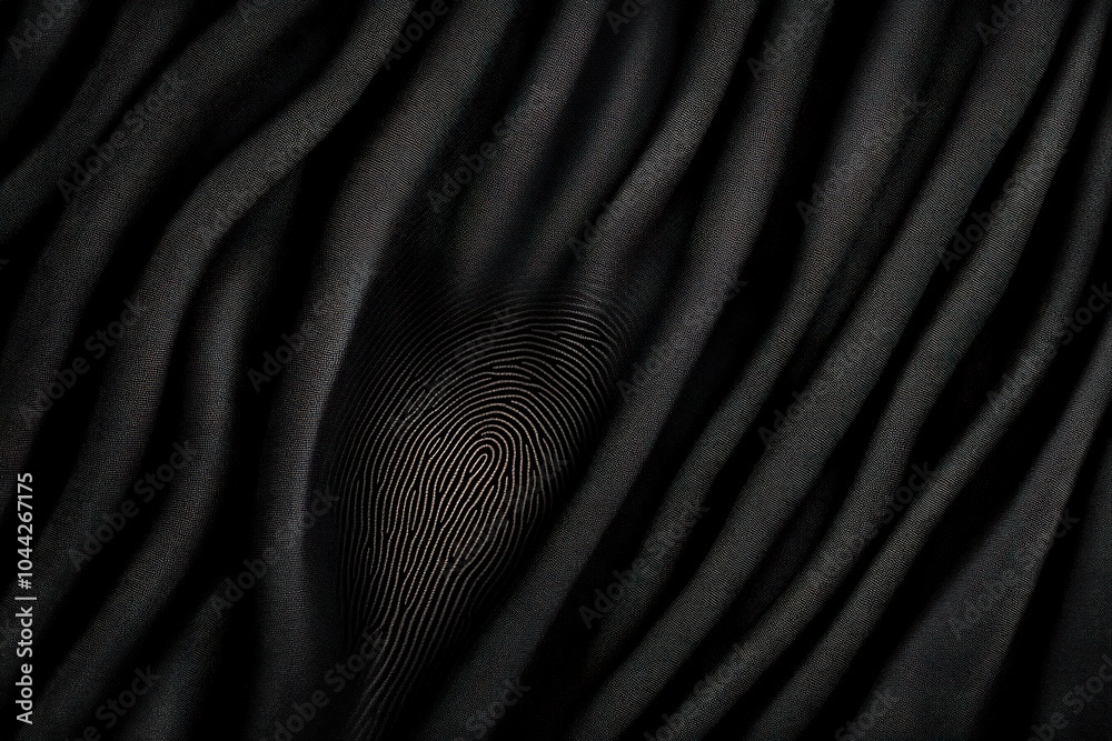Abstract texture of dark draped fabric with flowing patterns. Abstract texture of dark draped fabric with flowing patterns.