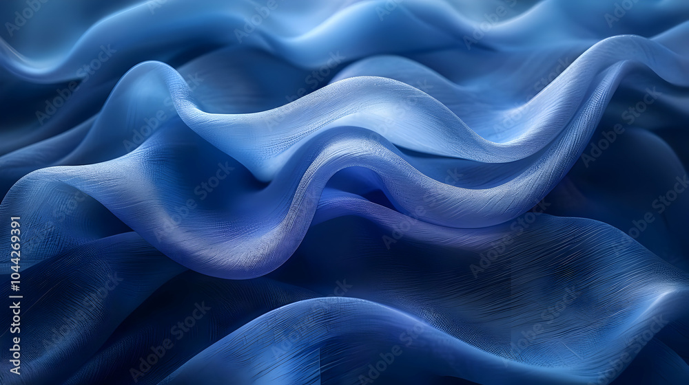 Obraz premium Abstract Blue Fabric Texture Background Illustration