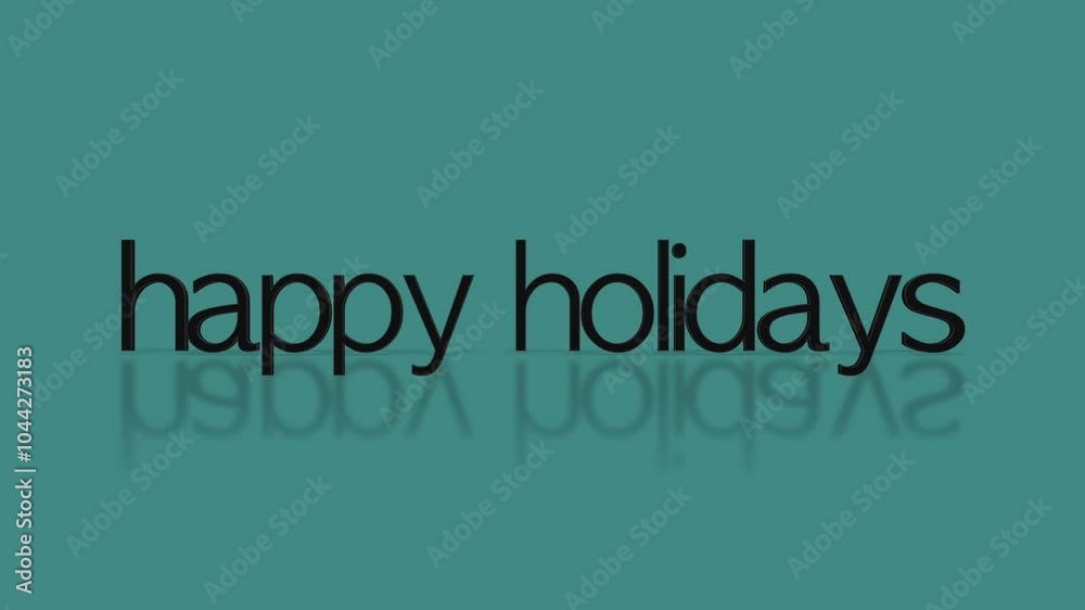 A simple and cheerful blue background with black text that reads Happy Holidays, spreading joy and warmth for the festive season