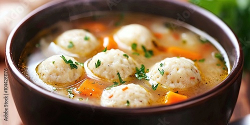 matzo ball soup  photo