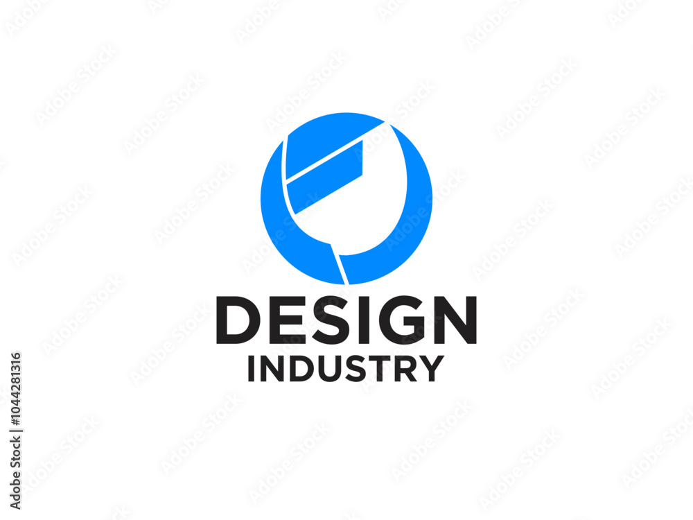 Circular Initial Letter F Business Logo Circular Initial Letter F Business Logo