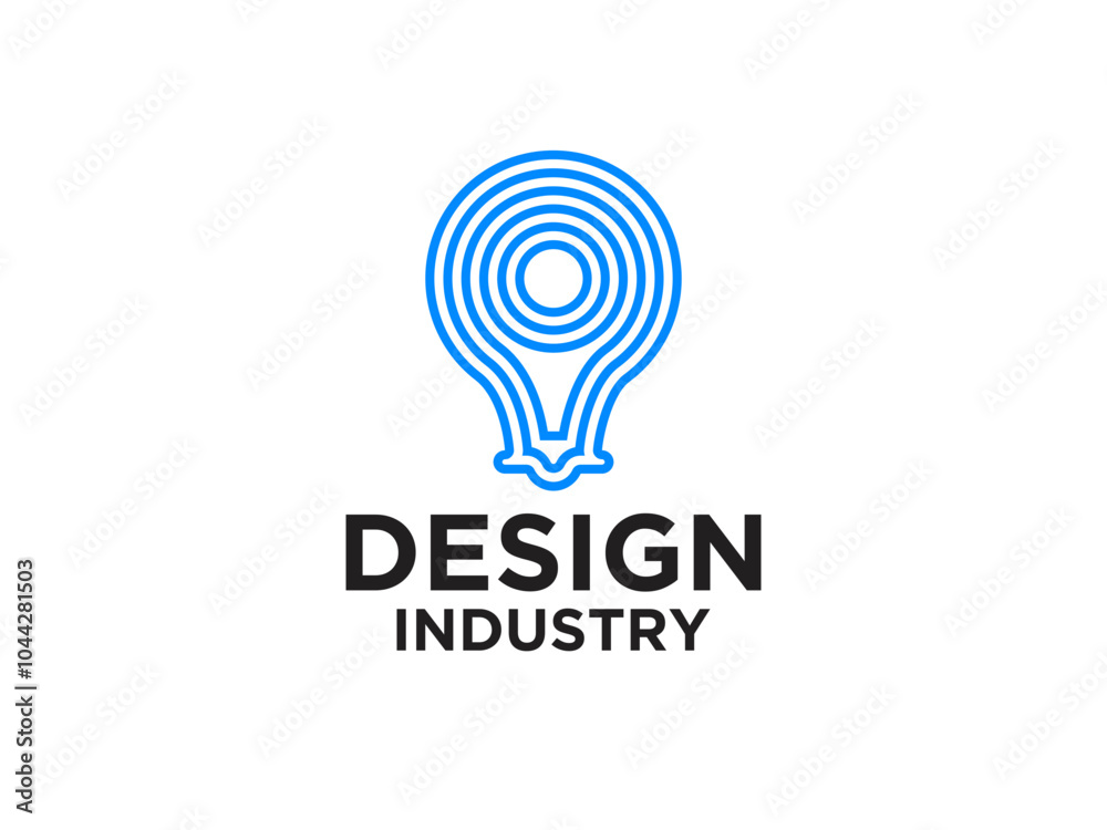 Light Bulb Icon Electricity Logo. Flat Vector Logo Design Light Bulb Icon Electricity Logo. Flat Vector Logo Design