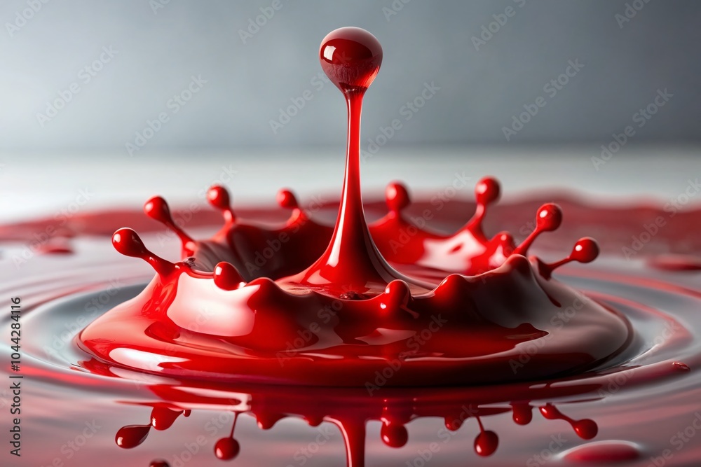 Dramatic Drone Photography of Blood Dripping on Surface - High Contrast ...