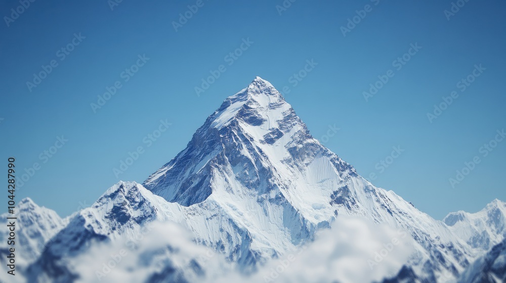 Obraz premium Majestic View of Mount Everest from Afar