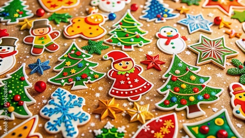 Festive Portrait Photography Featuring Charming Christmas Stickers for Holiday Cheer