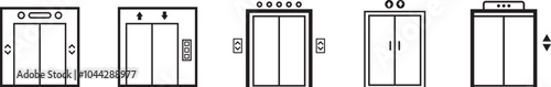 Elevator icon set