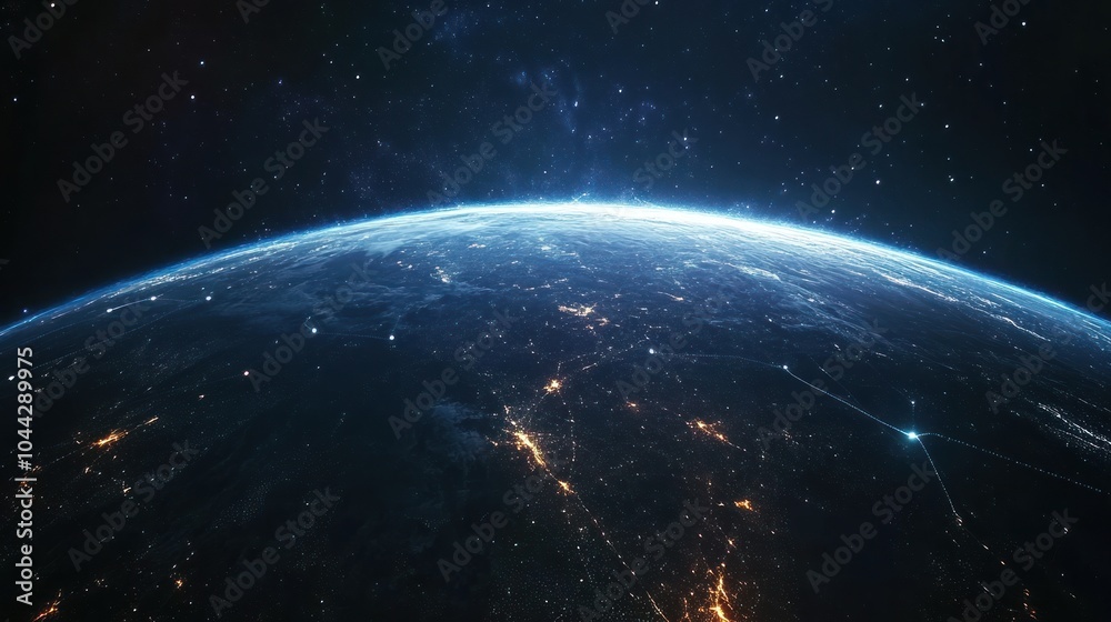 Fototapeta premium Earth from Space - A View of Our Planet