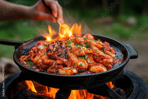 A person cooking a delicious meal for loved ones, showing the joy of giving and the good things that come from sharing food