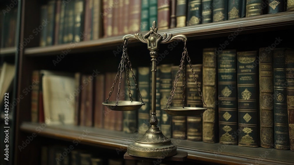 Scales of Justice in Library