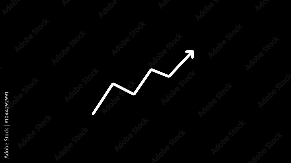 Business growth graph chart, Business line arrow, business strategy, arrow rising up, Animated arrow growth Business growth graph chart, Business line arrow, business strategy, arrow rising up, Animated arrow growth