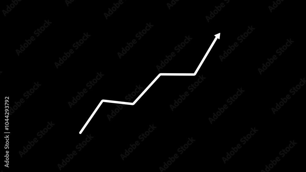 Business growth graph chart, Business line arrow, business strategy, arrow rising up, Animated arrow growth Business growth graph chart, Business line arrow, business strategy, arrow rising up, Animated arrow growth