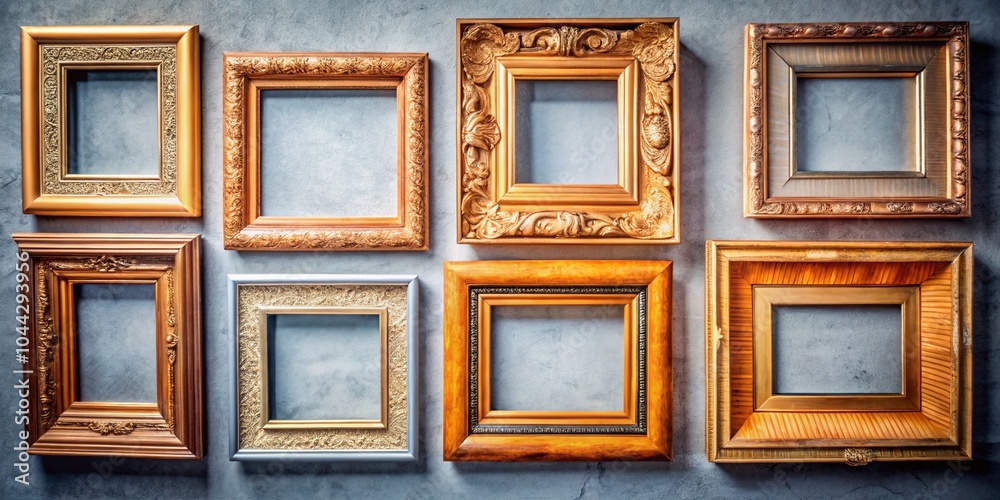 Luxury Art Deco Golden Decorative Frames with Modern Line Art Borders for Elegant Design Projects Luxury Art Deco Golden Decorative Frames with Modern Line Art Borders for Elegant Design Projects