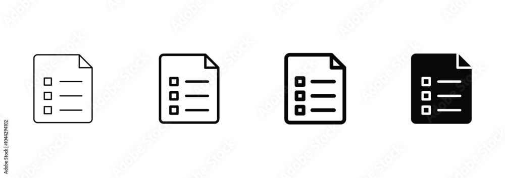document icon set vector illustration document icon set vector illustration