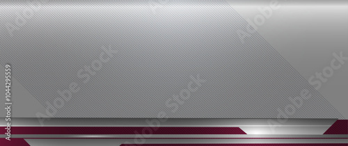 Vector abstract metallic shape, grey metal - steel, texture pattern, shiny and glossy on chrome color background. Illustration modern design, silver plate, technology concept for wallpaper background