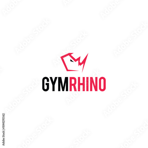 Fitness and Strength Rhino Logo Design