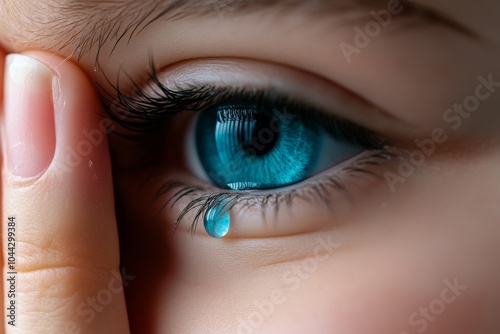 A close-up of a personâ€™s tear-streaked face, reflecting the emotional harm caused by hurtful words or betrayal