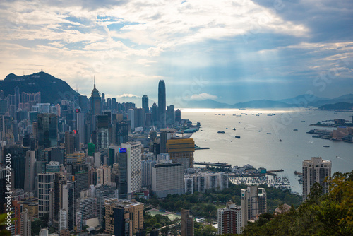 Hong Kong, China - Cityscape and city skyline photo