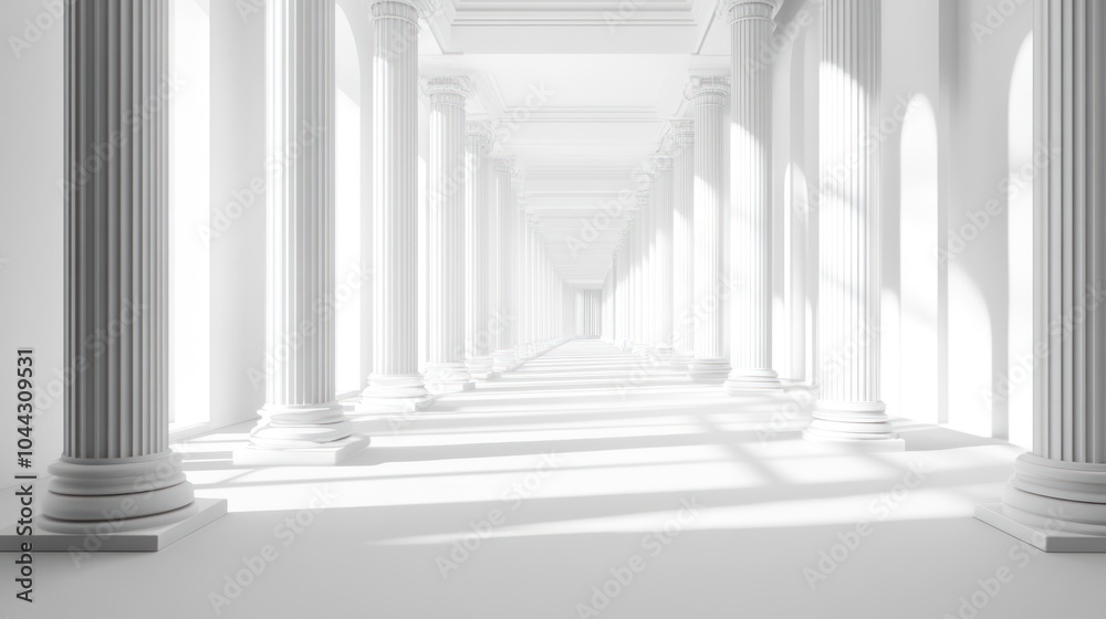 Fototapeta premium Classic White Columns