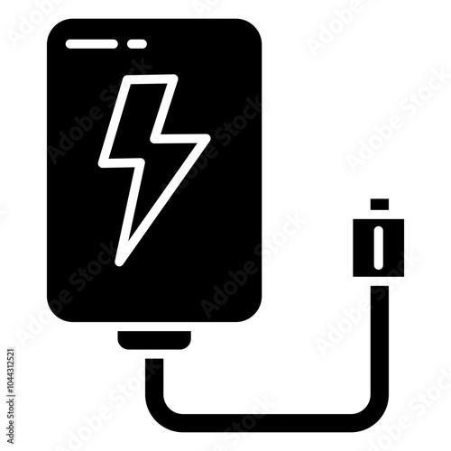 Powerbank  Icon Element For Design