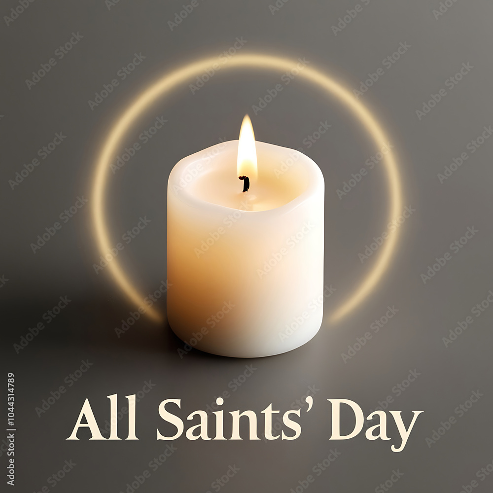 All Saints' Day Captured in Gentle Candlelight Banner All Saints' Day Captured in Gentle Candlelight Banner
