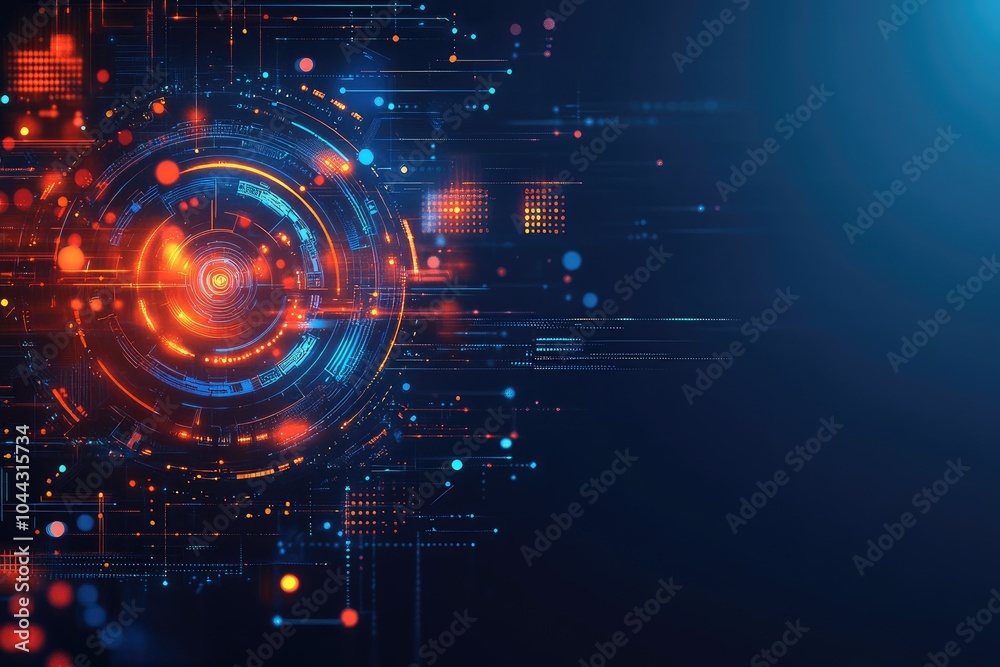 Geometric AI Inspired Abstract Commerce Banner Design Geometric AI Inspired Abstract Commerce Banner Design