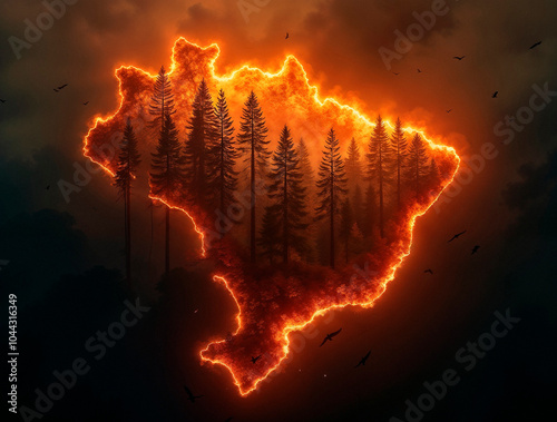 Floresta pegando fogo, queimada no brasil