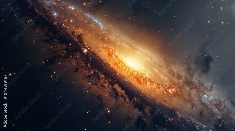 Fototapeta premium Spiral Galaxy in Deep Space