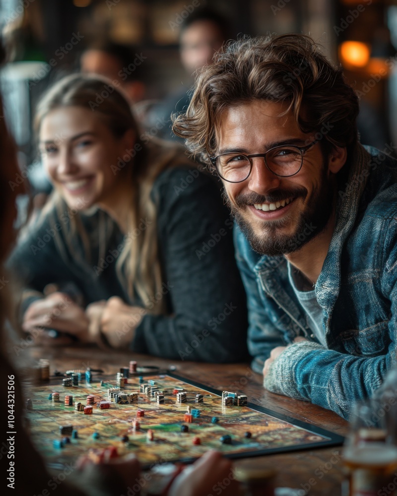 A group of friends playing board games indoors. Featuring a cozy room and happy expressions. Showcasing leisure and bonding. Ideal for lifestyle blogs. A group of friends playing board games indoors. Featuring a cozy room and happy expressions. Showcasing leisure and bonding. Ideal for lifestyle blogs.