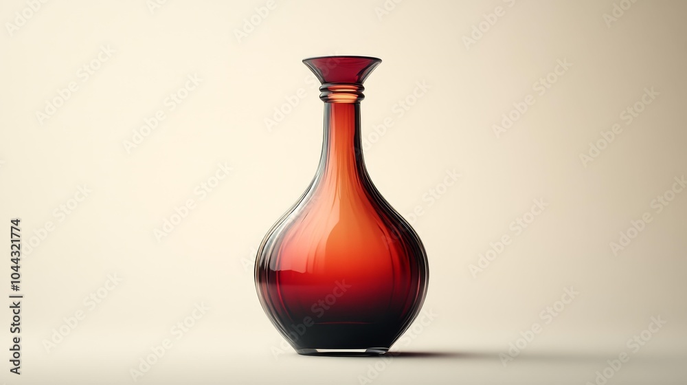 Elegant custom-branded wine decanter mockup with a gradient amber hue perfect for luxury or hospitality-related product designs on an isolated background. Generative AI Elegant custom-branded wine decanter mockup with a gradient amber hue perfect for luxury or hospitality-related product designs on an isolated background. Generative AI