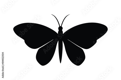 Set of Butterfly Silhouette Vector Designs. Perfect for nature-themed designs, art projects, or decorative elements with an elegant and delicate look.