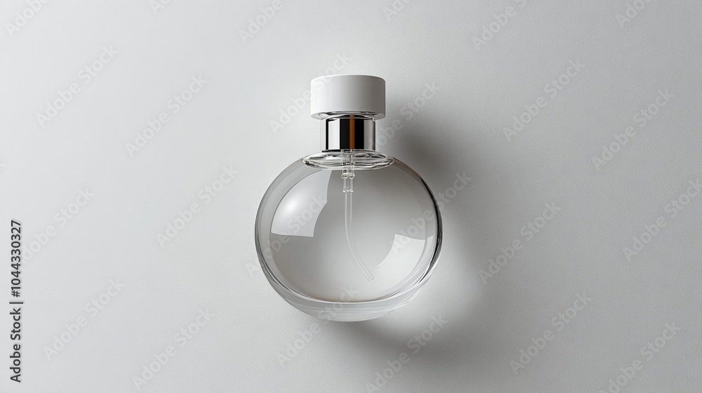 Stylish travel-size perfume bottle mockup on white background ideal for fragrance branding luxury product presentation and beauty product marketing materials.. Generative AI Stylish travel-size perfume bottle mockup on white background ideal for fragrance branding luxury product presentation and beauty product marketing materials.. Generative AI