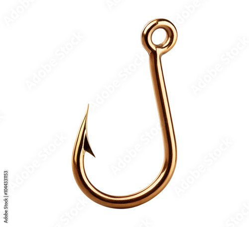 fishing hook isolated on transparent background photo