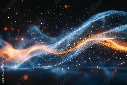 Particle abstract background