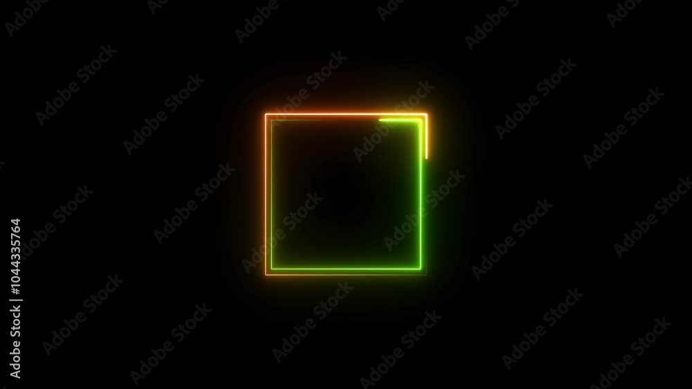 Neon frame, Square frame Neon frame, Square frame