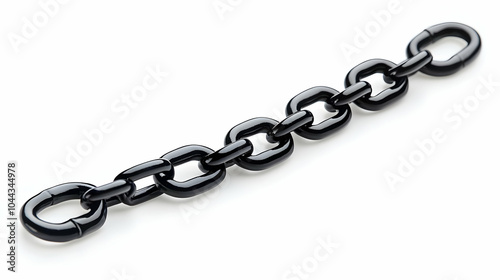 Black Metal Chain Link, steel, connection, strength, security, industrial