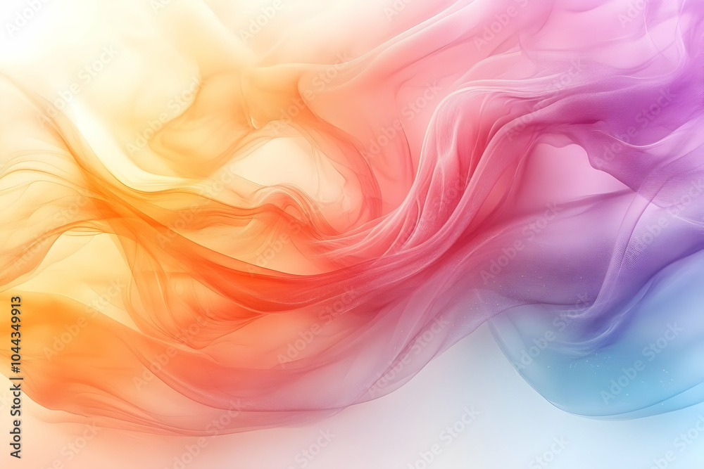 Abstract Background with Orange Pink and Blue Waves Abstract Background with Orange Pink and Blue Waves