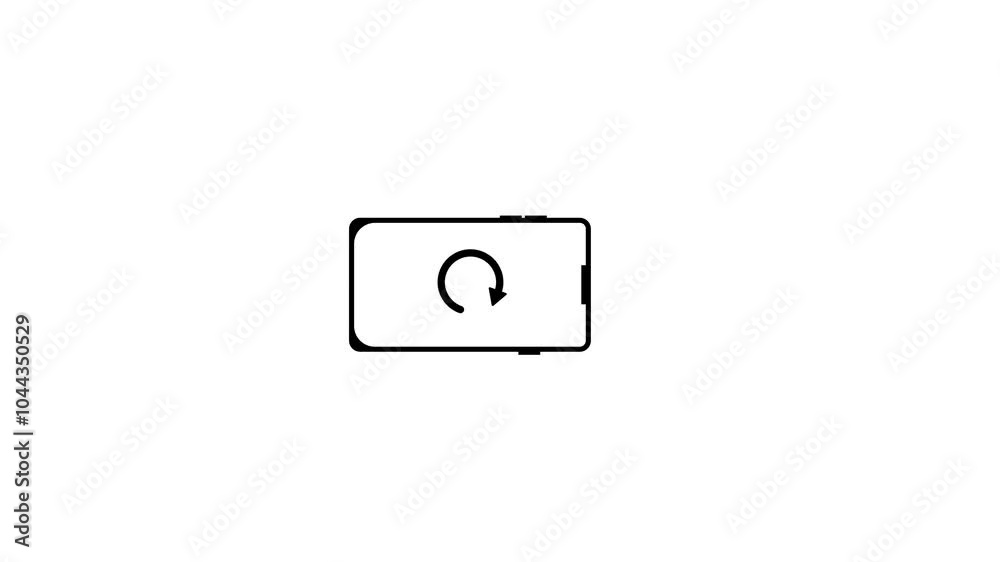 Phone rotate animation, Rotate your phone icon animation