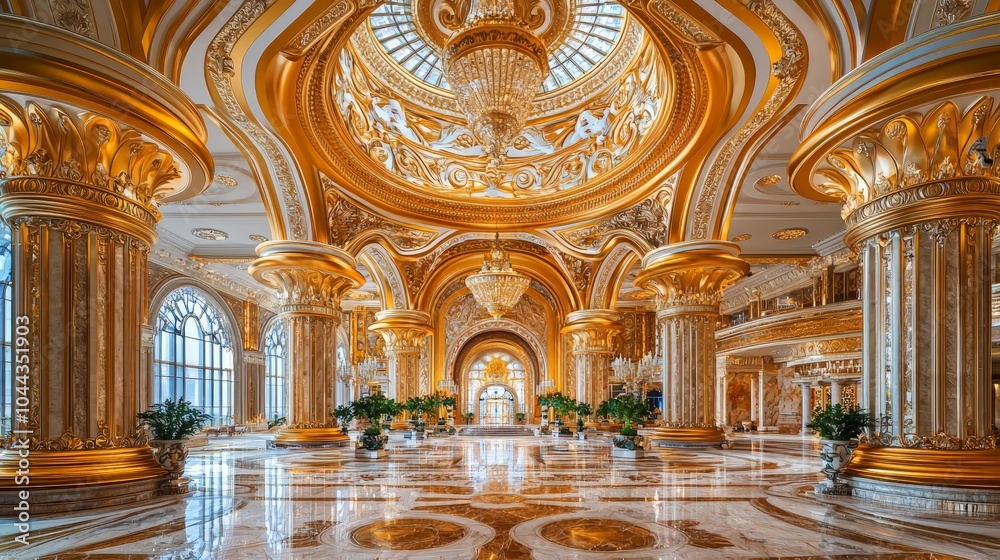 Obraz premium Baroque Theater Lobby
