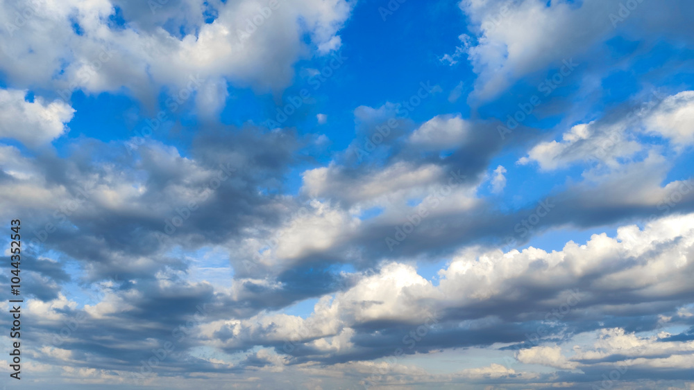 Blue sky and White cloud nature background. before the sunset Blue sky and White cloud nature background. before the sunset